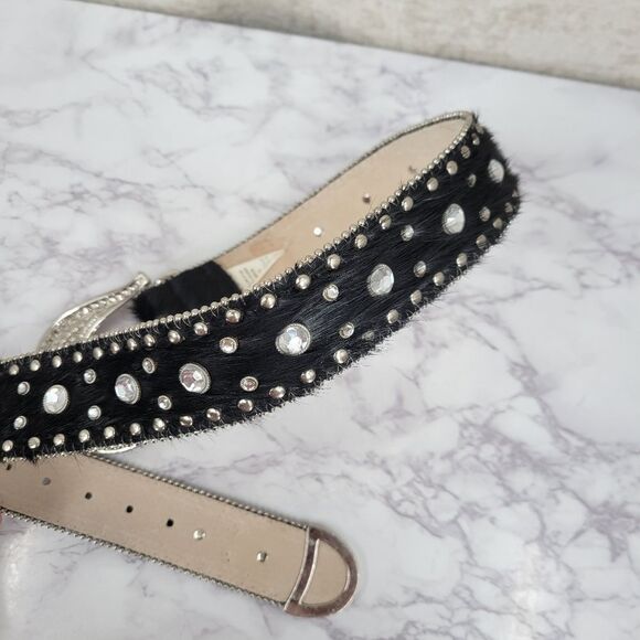 Christine Alexander Pony Hair Cowhide Western Rhinestone Crystal Belt main image 6